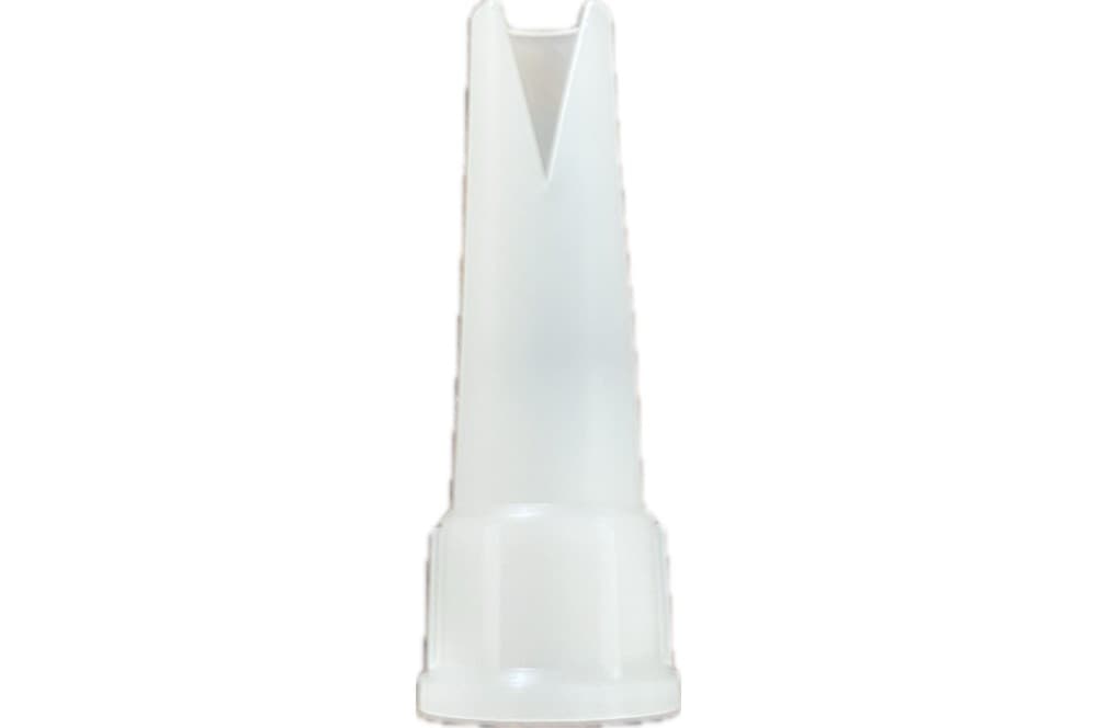V-cut nozzle 7x16 PE transparent